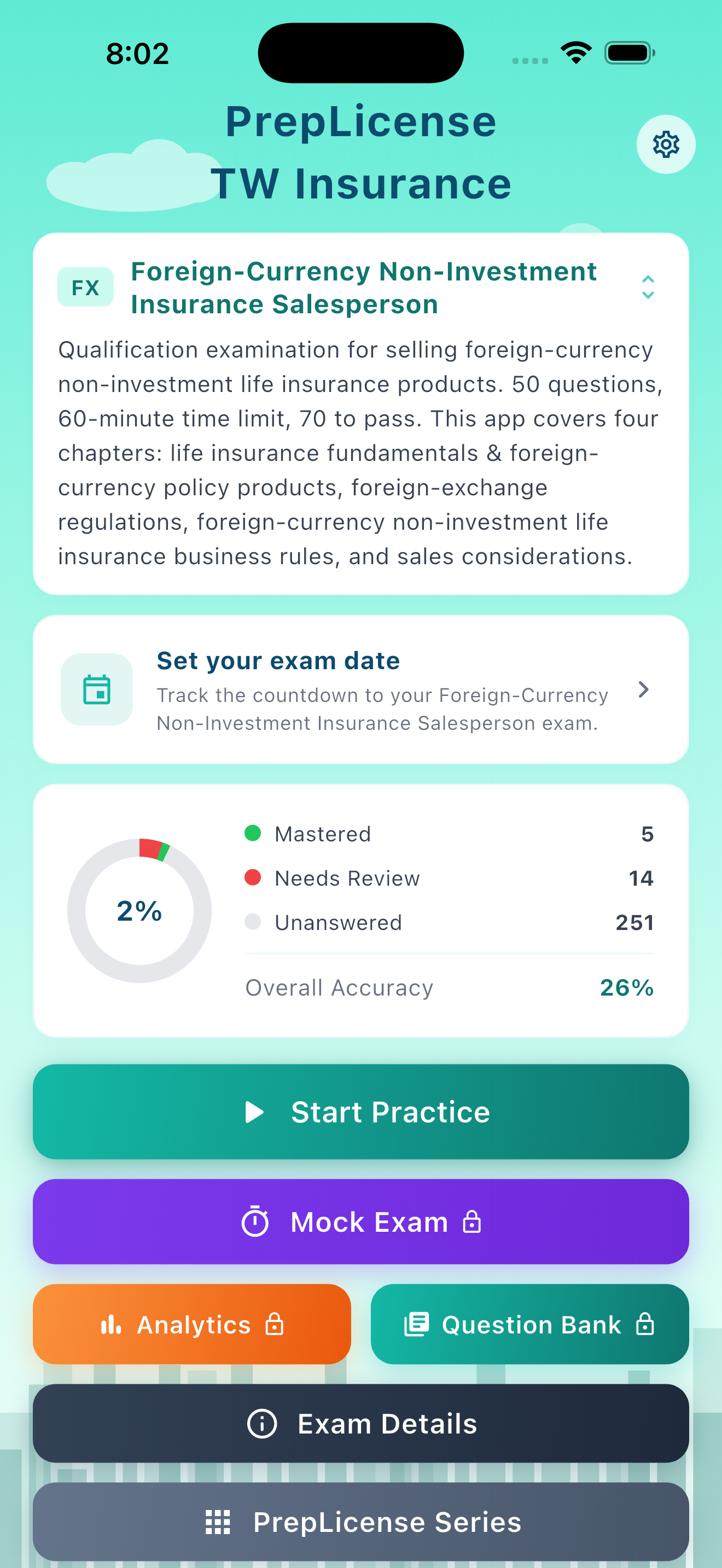 PrepLicense: TW Insurance screenshot
