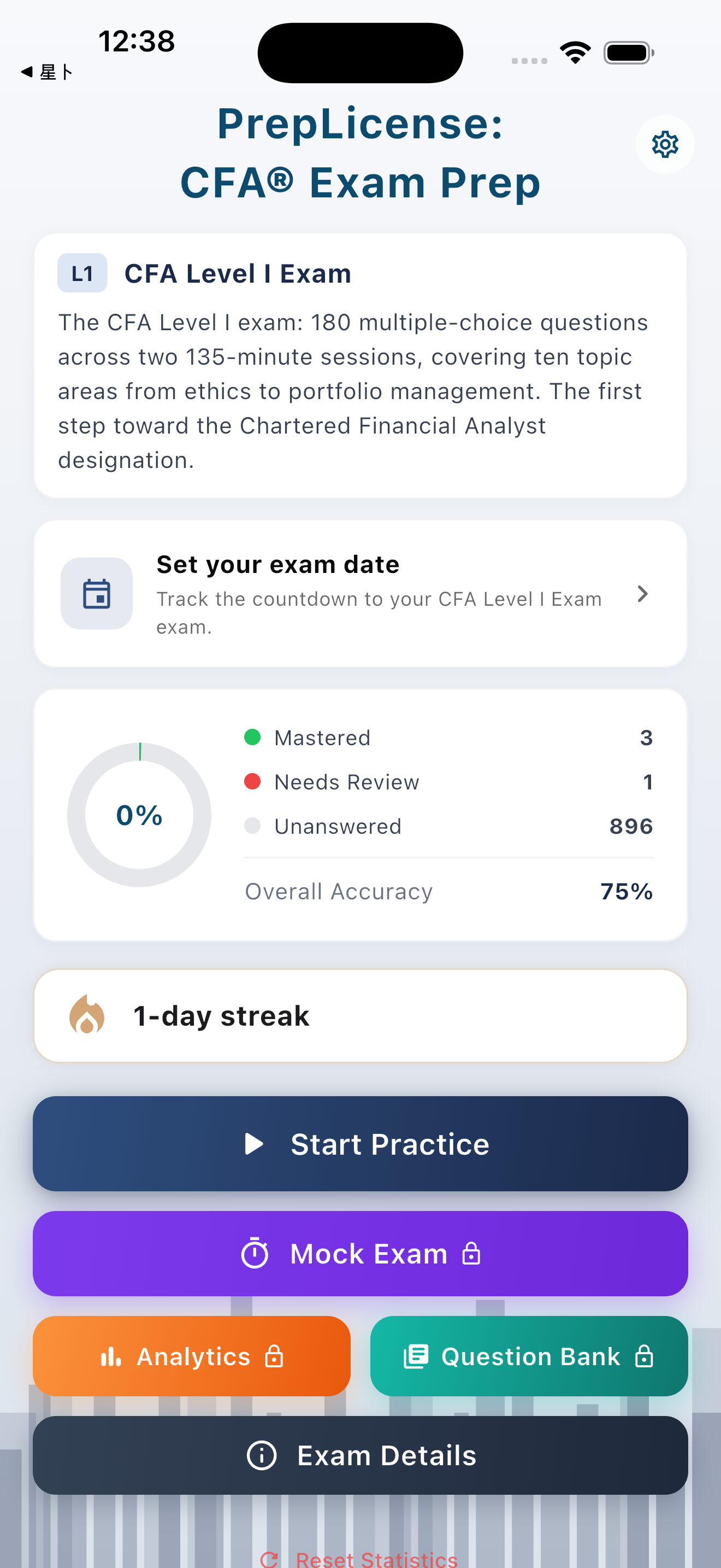 PrepLicense: CFA® Exam Prep screenshot